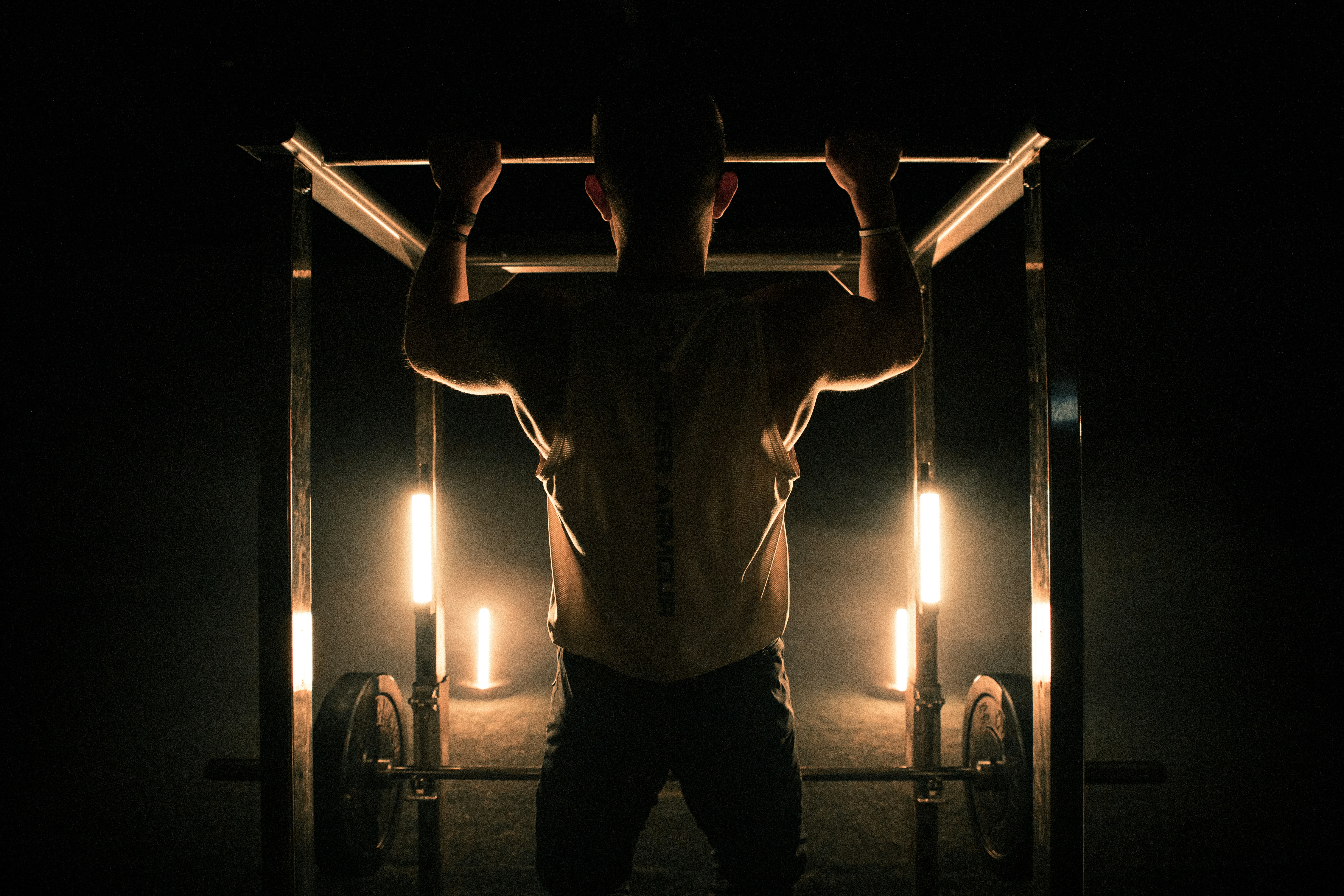 man on power rack